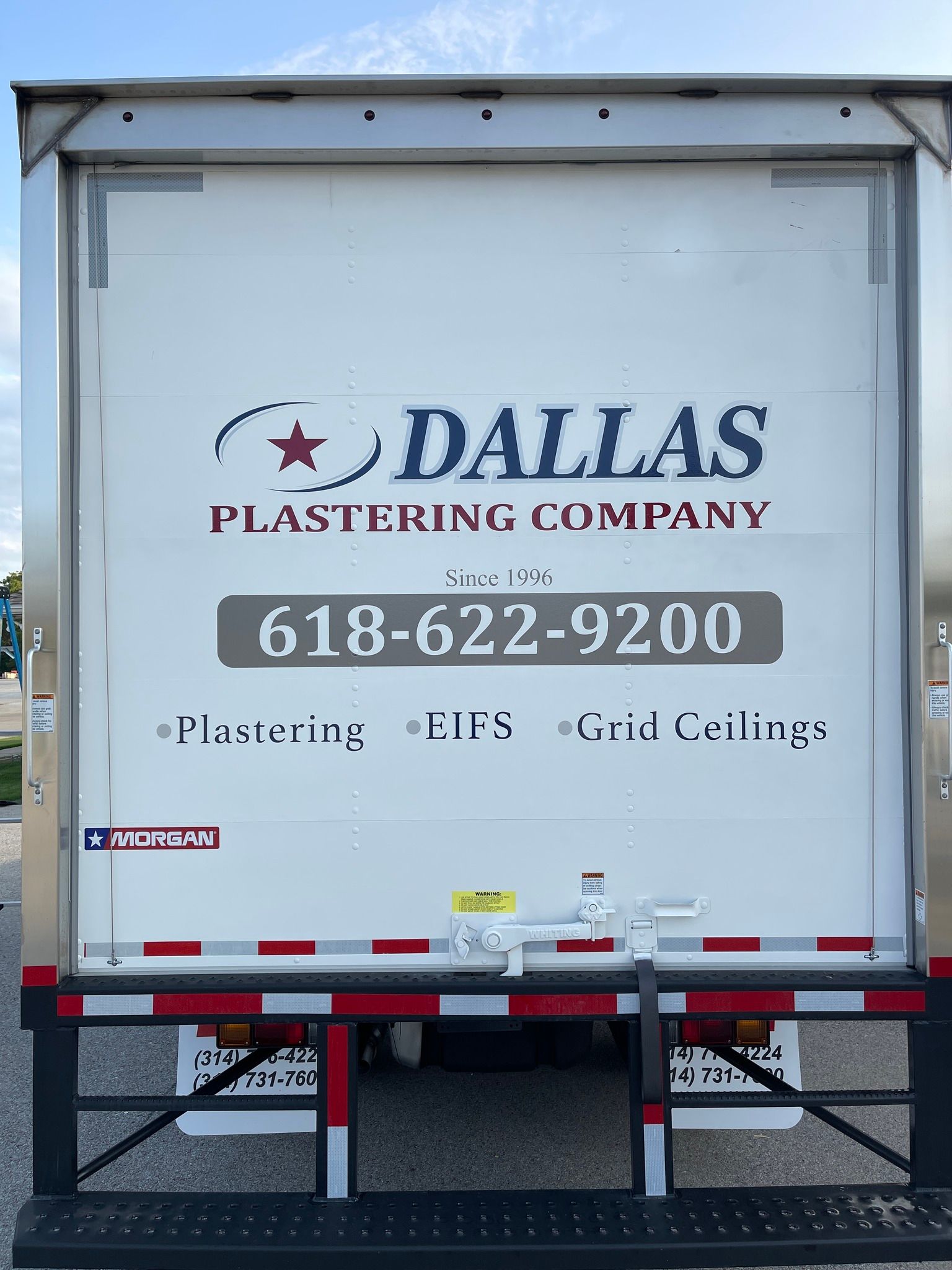 Rear of a truck with 