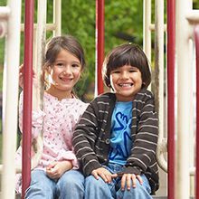 children in playground