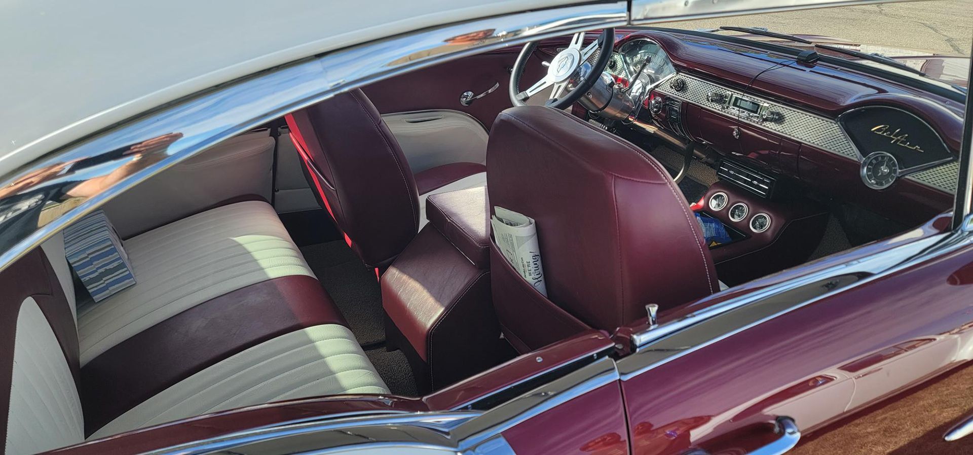 Inside view of a  Chevrolet Bel Air