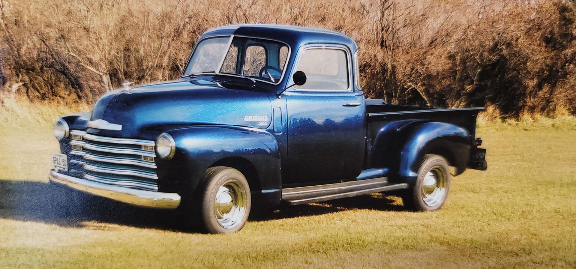 Vintage blue truck