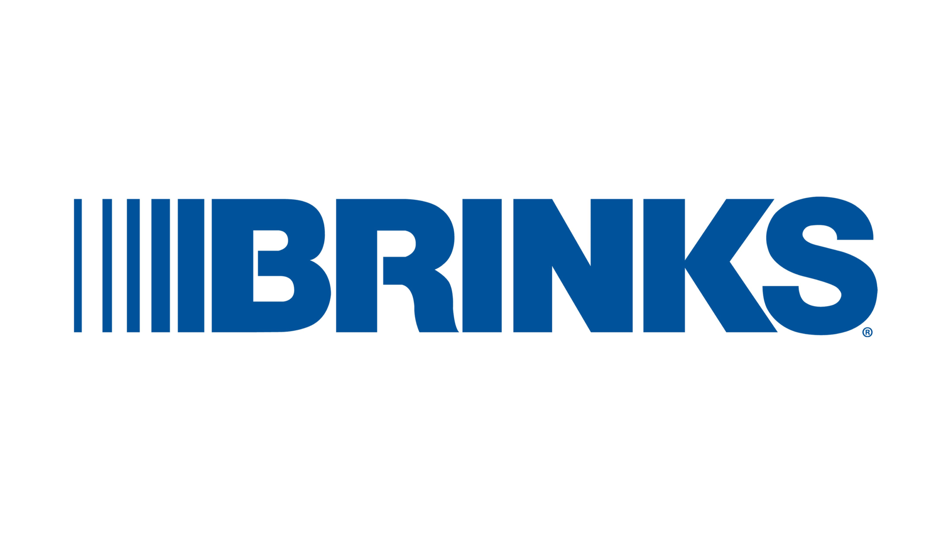 Brinks logo in blue with vertical bars and bold wordmark on a white background