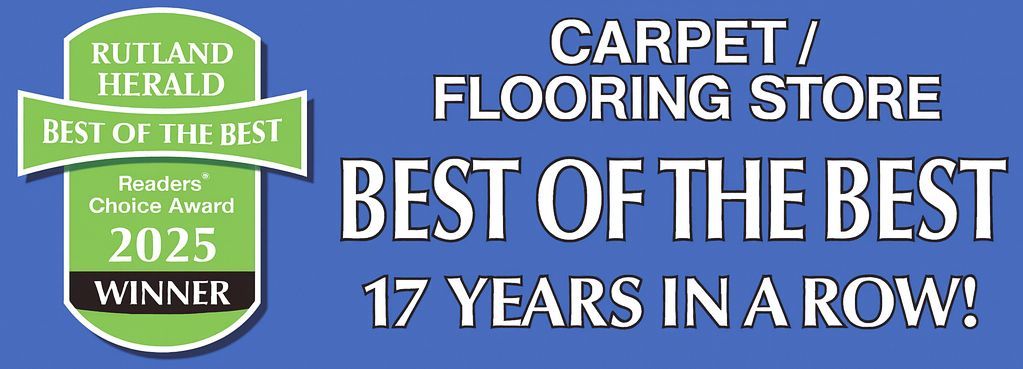 Award graphic for a carpet/flooring store: