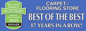 Award graphic for a carpet/flooring store: