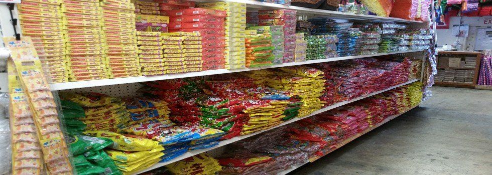 Wide selection of candies