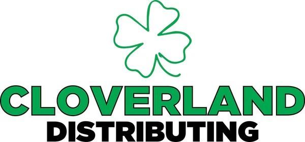 Green clover logo with the words "CLOVERLAND DISTRIBUTING".