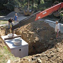 Installation of septic tank