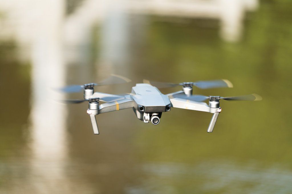 Flying Phantom drone