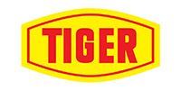 Yellow and red TIGER logo in a hexagonal badge