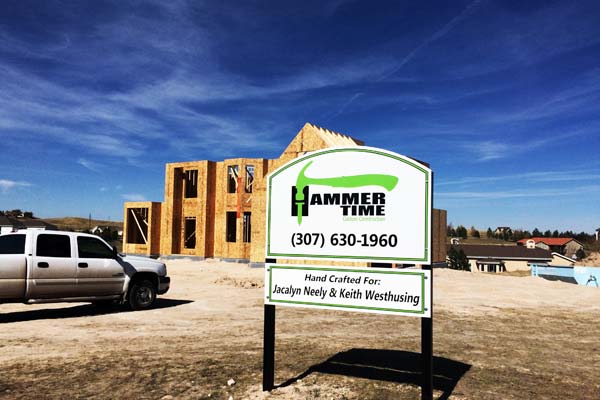 Hammer Time Custom Construction signage