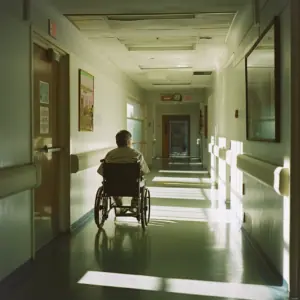 Wheelchair in hospital