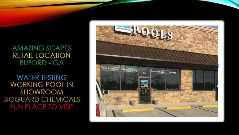 A building with the word pools on it