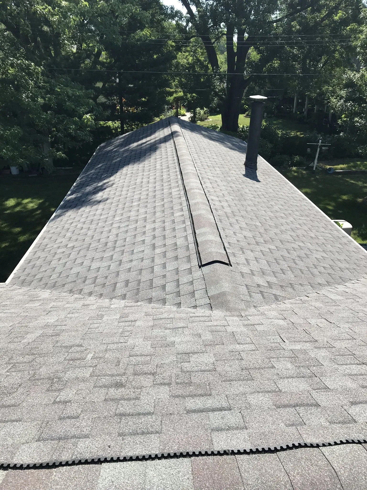 Asphalt roof