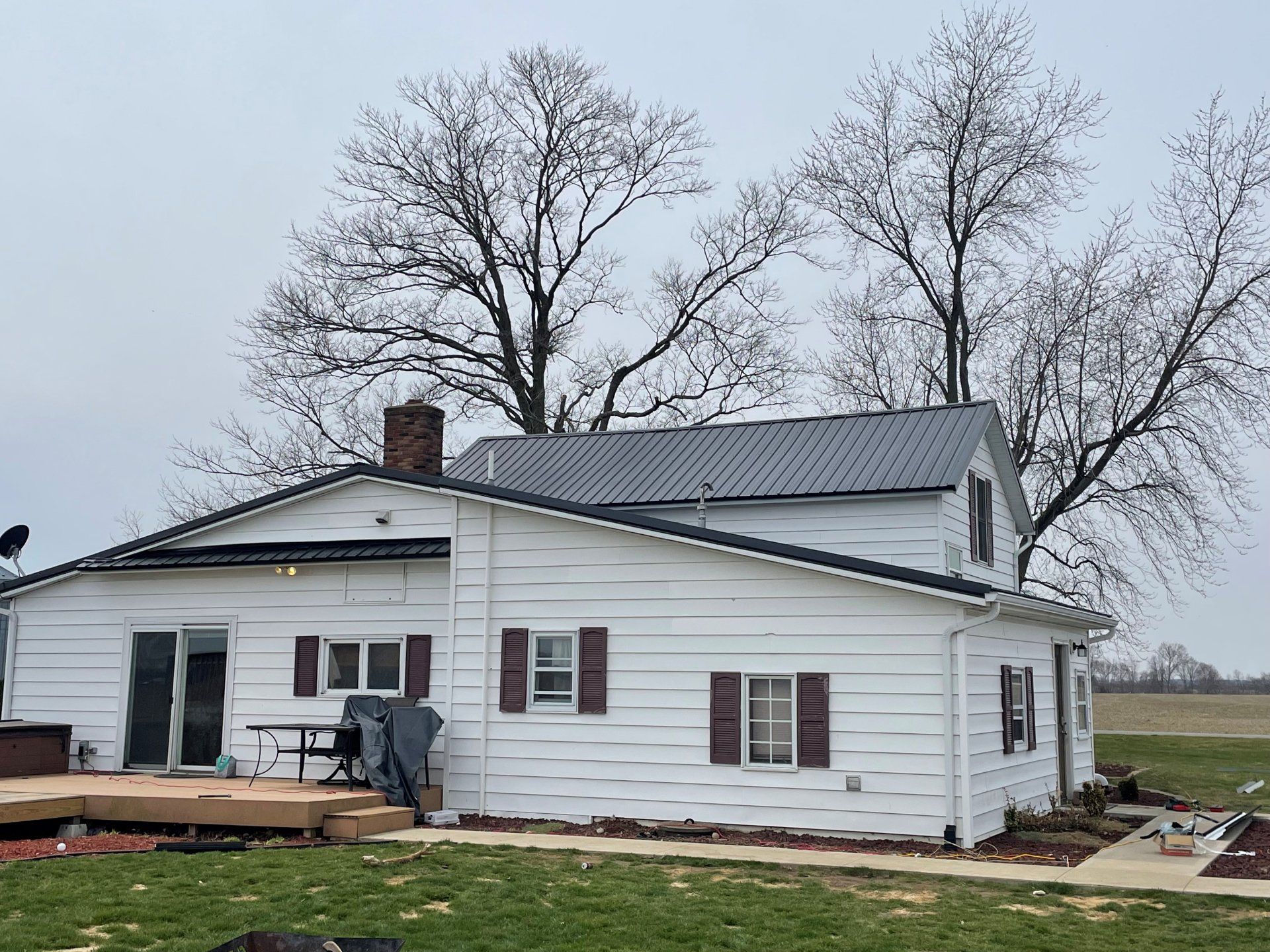 Metal roofing installation