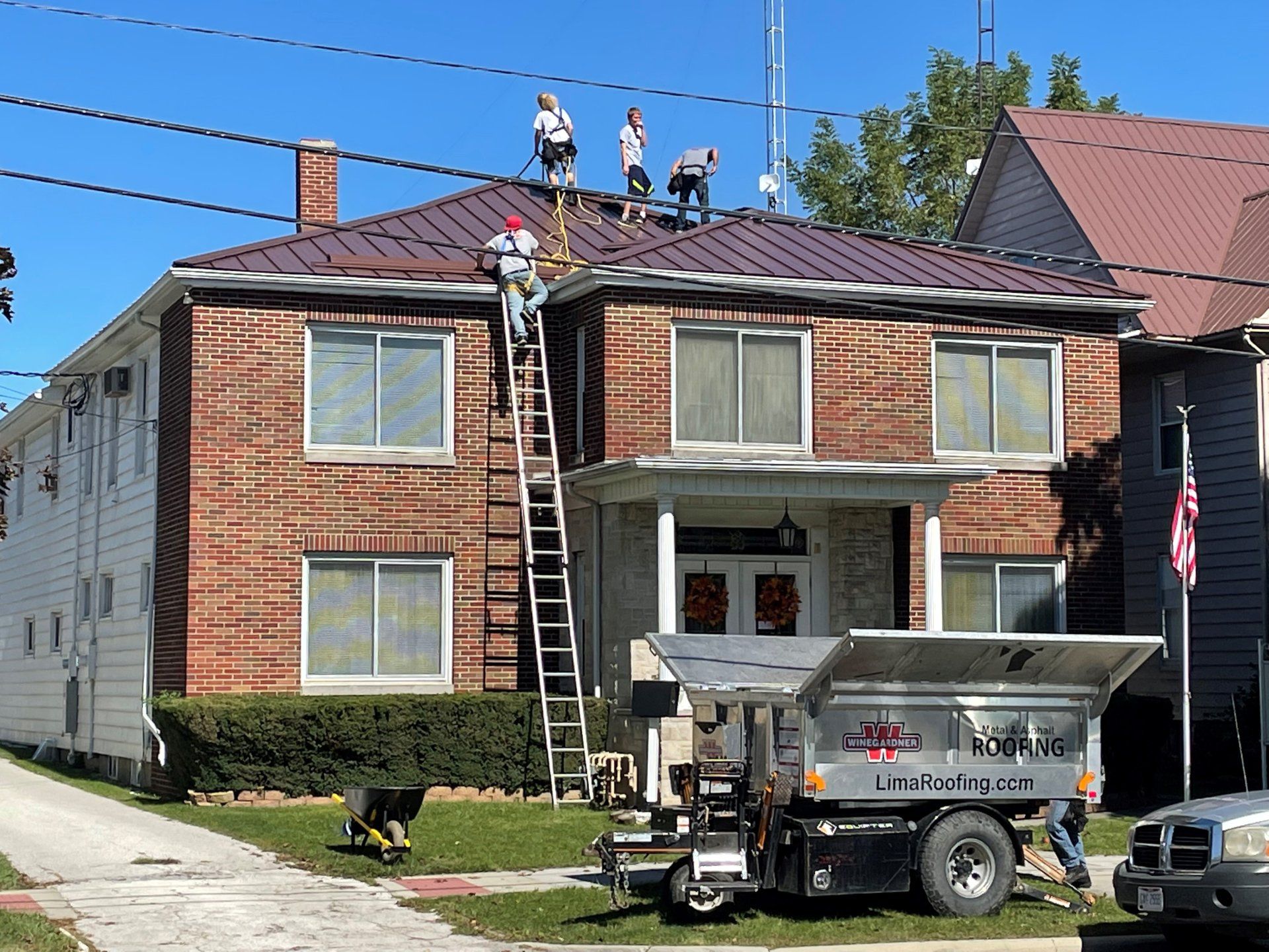 Metal roofing installation