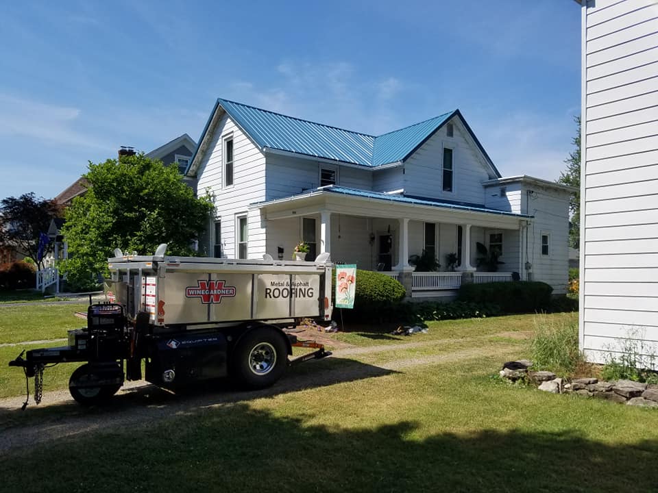 Metal roofing installation