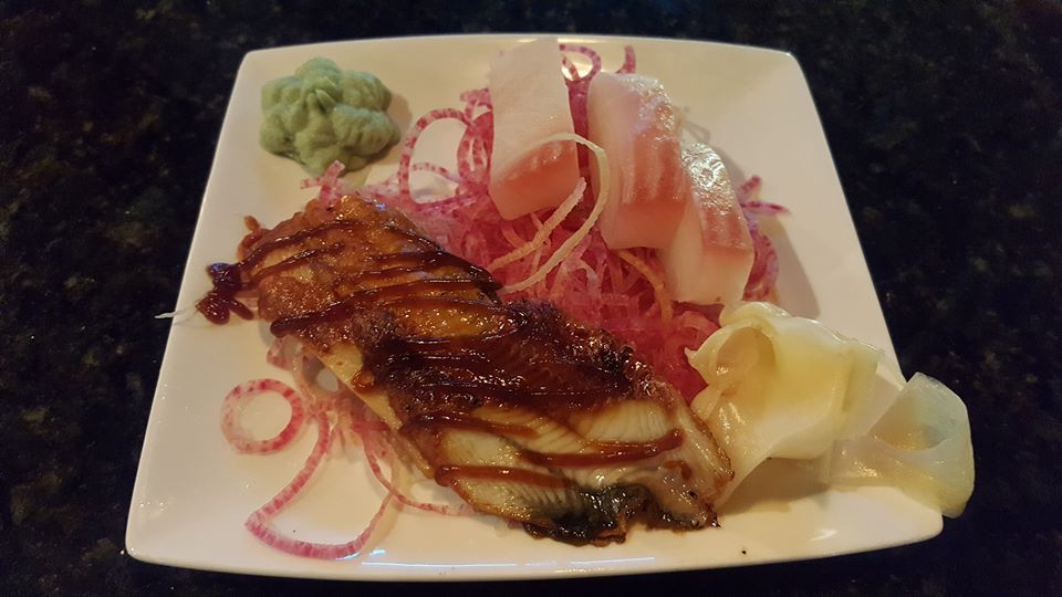A close up of a plate of food on a table