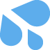 Blue abstract logo with a stylized lowercase “r” and droplet shape on a white background