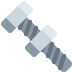 Gray and white dumbbell icon on a light background