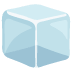Light blue translucent cube icon with a glossy 3D look