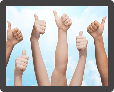 People thumbs up
