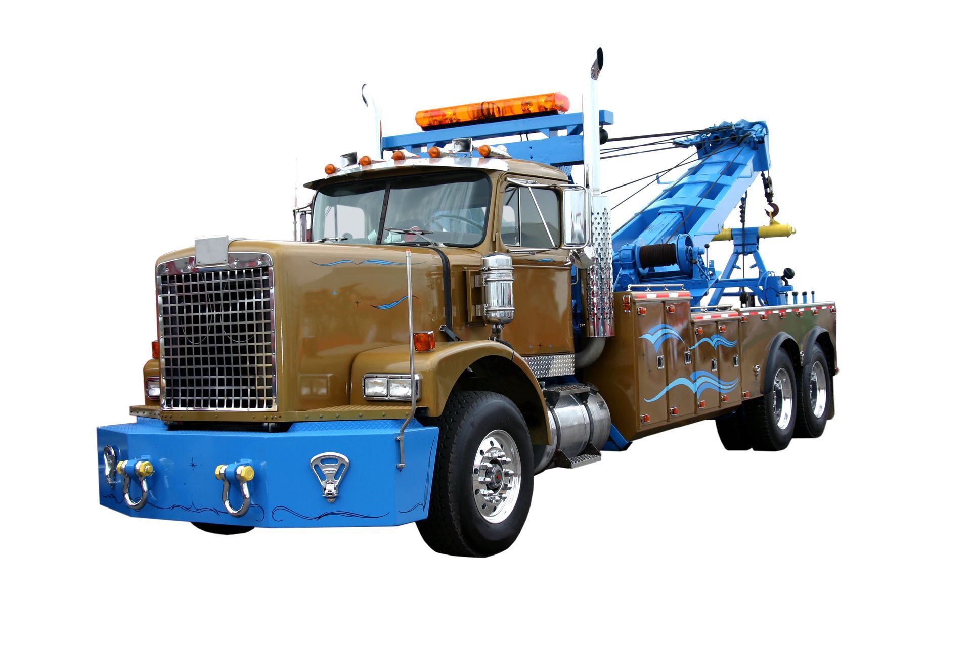semi truck towing