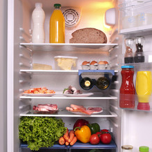 food inside the refrigerator