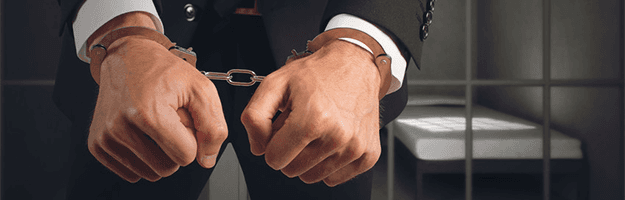 Handcuffed hands