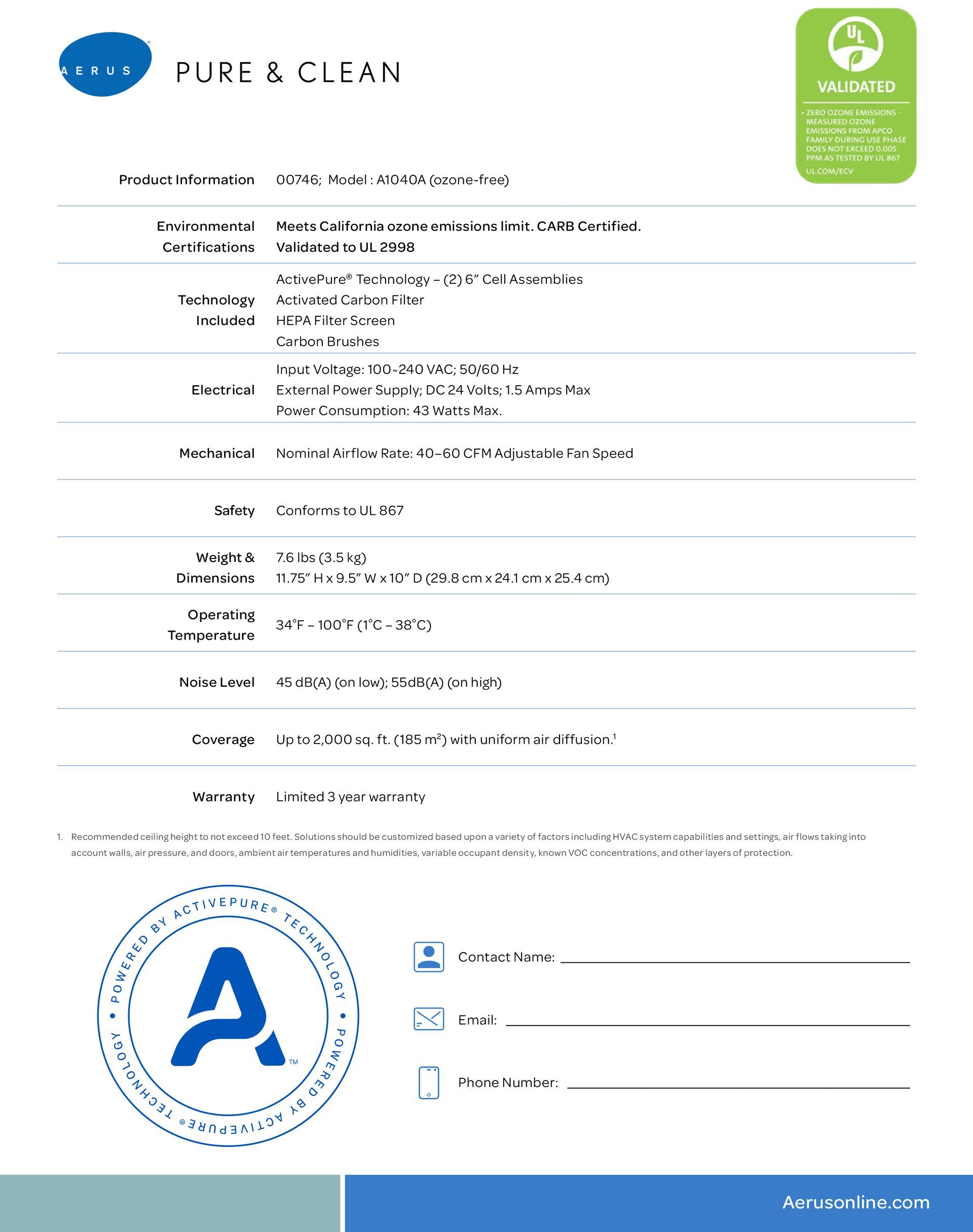 A document showing details for a product label with an