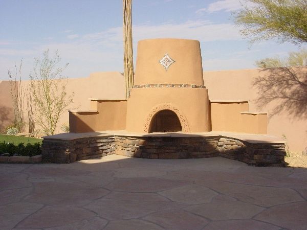 A large building with a chimney on top of it