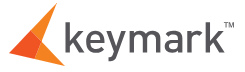 Keymark logo, orange and gray geometric shape and text.