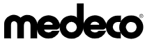Medeco logo in black font. 
