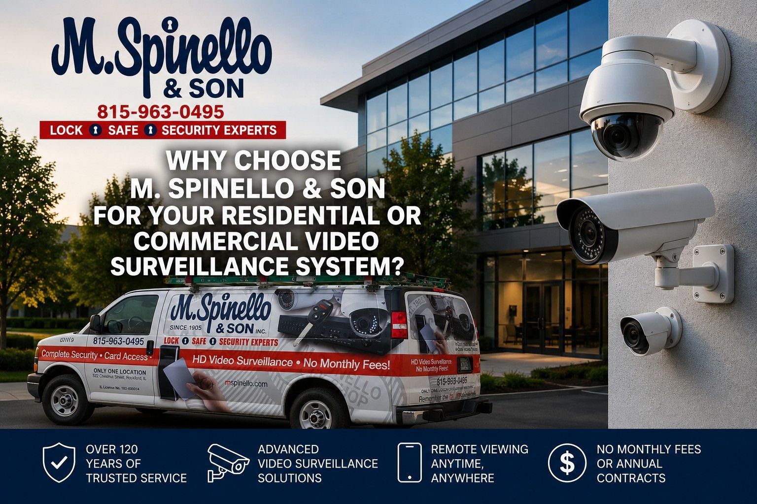 M Spinello & Son is northern Illinois and southern Wisconsin's best security camera company