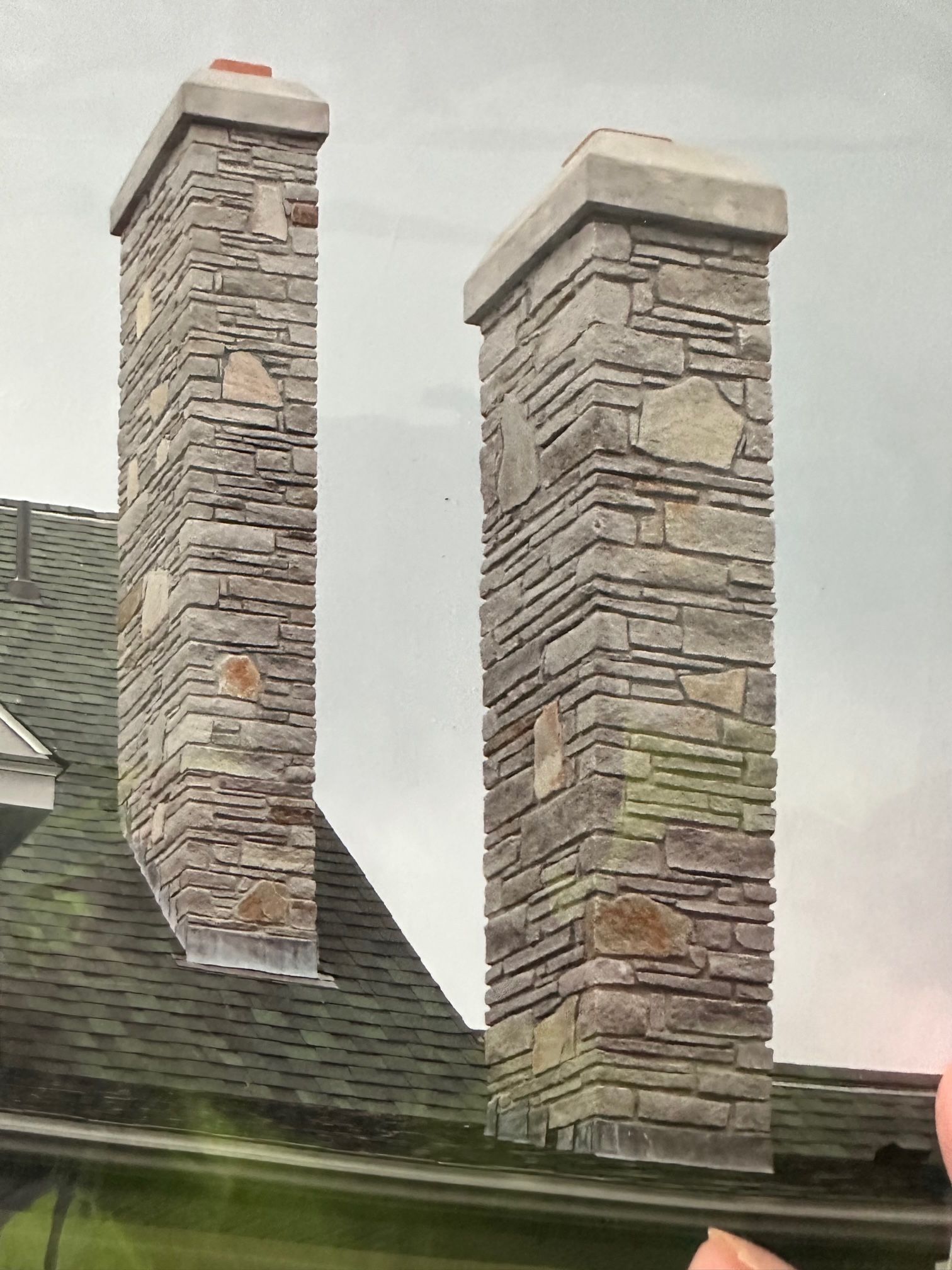 residential brick chimney