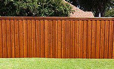 Wood fence