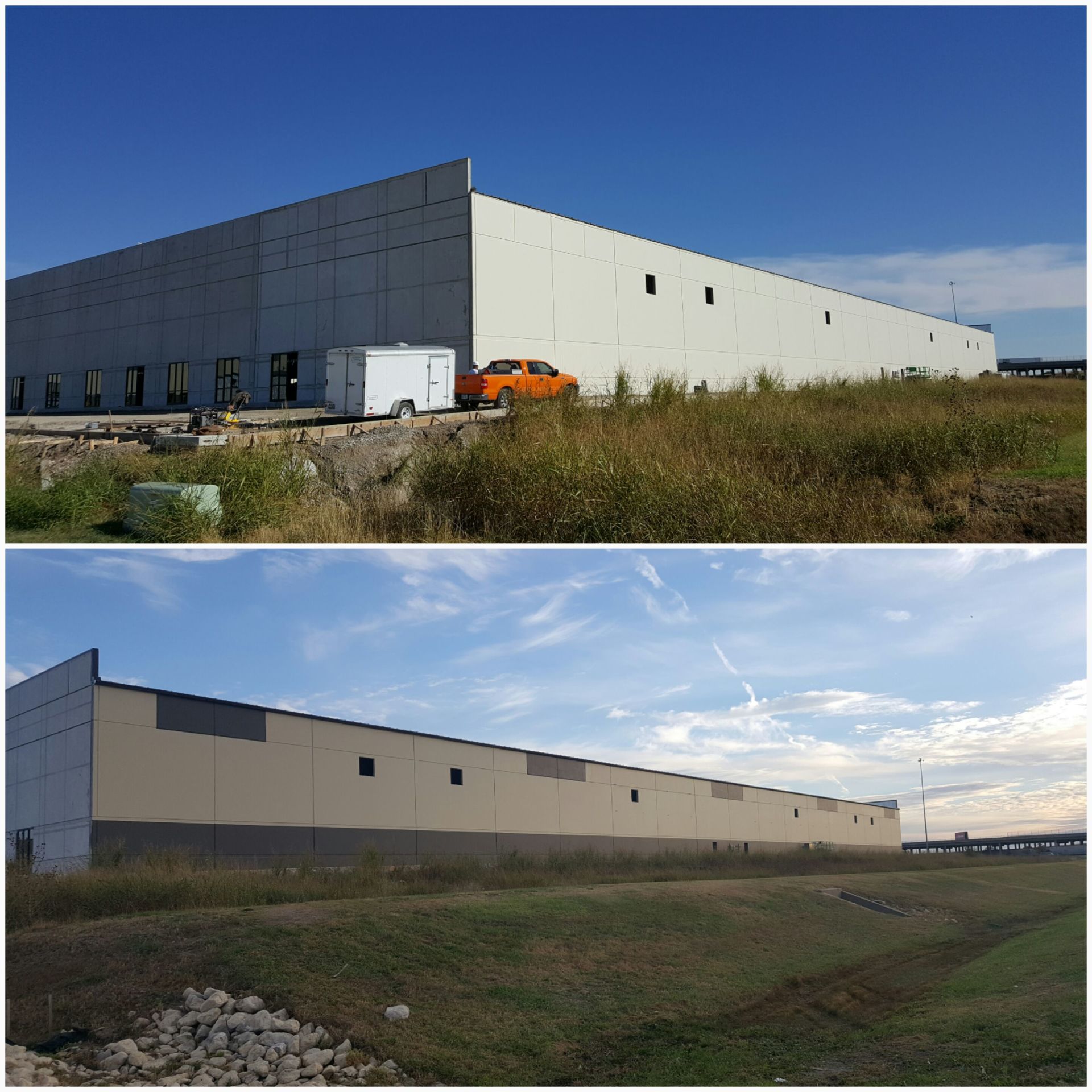 Painting before and after