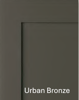 Urban bronze cabinet premium finishes.