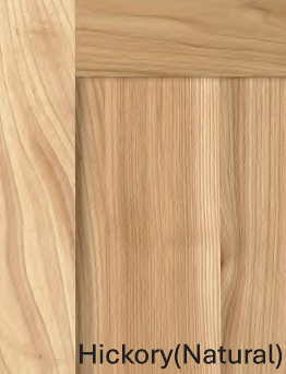 Hickory 
cabinet premium finish