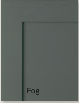 Fog cabinet premium finishes.