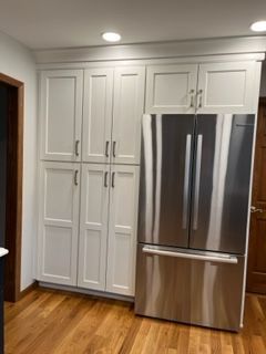 Pantry and fridge