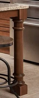 Decorative legs and spindle