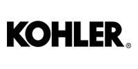 Black and white Kohler logo with the brand name.