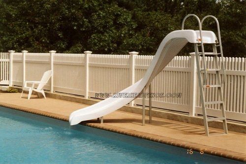 Vinyl fencing around the pool