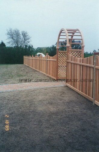 Wooden fencing