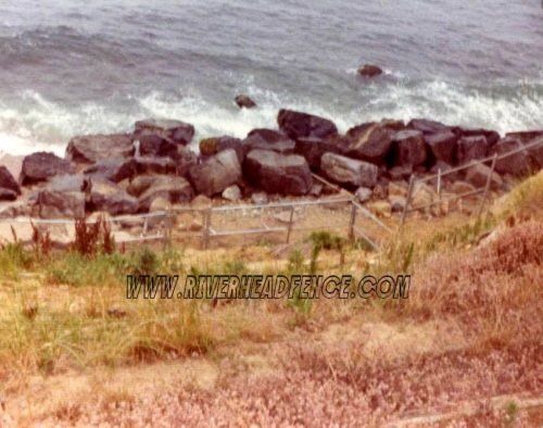 Fencing around the beach area