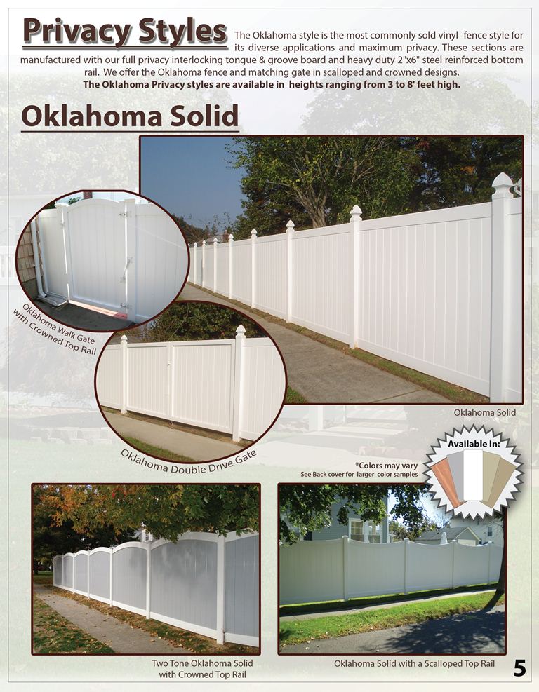 Vinyl Brochure Page - privacy styles