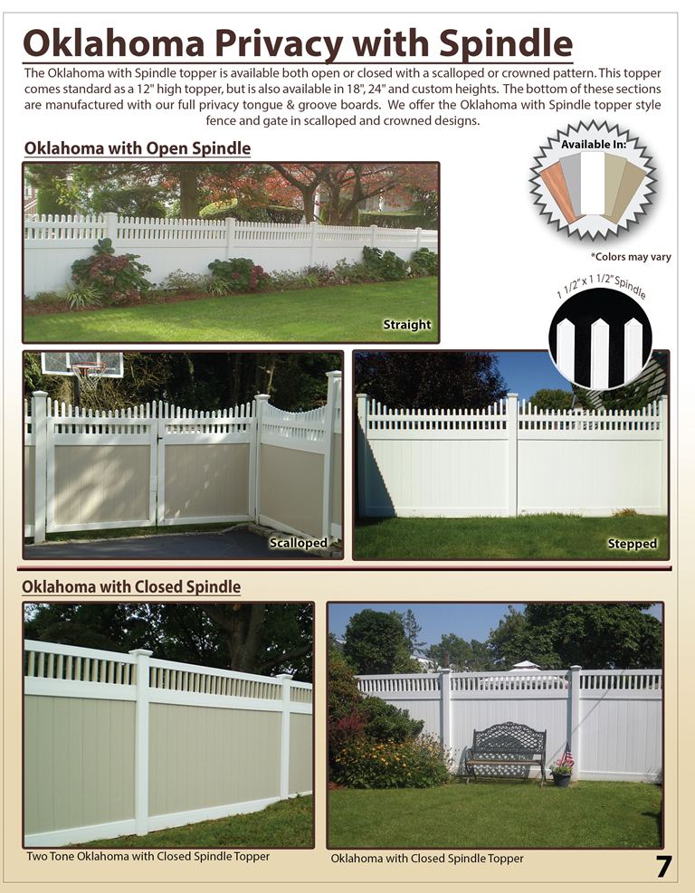 Vinyl Brochure Page - Privacy with spindle