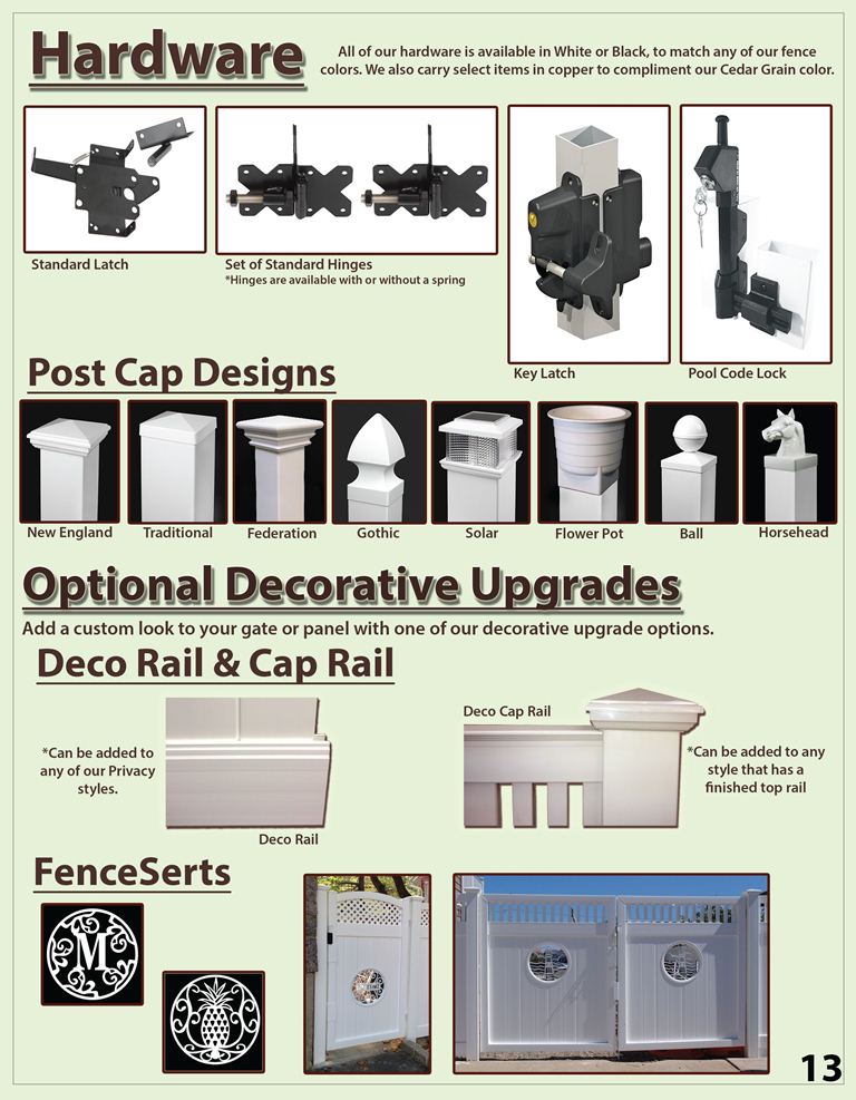 Vinyl Brochure Page - hardware