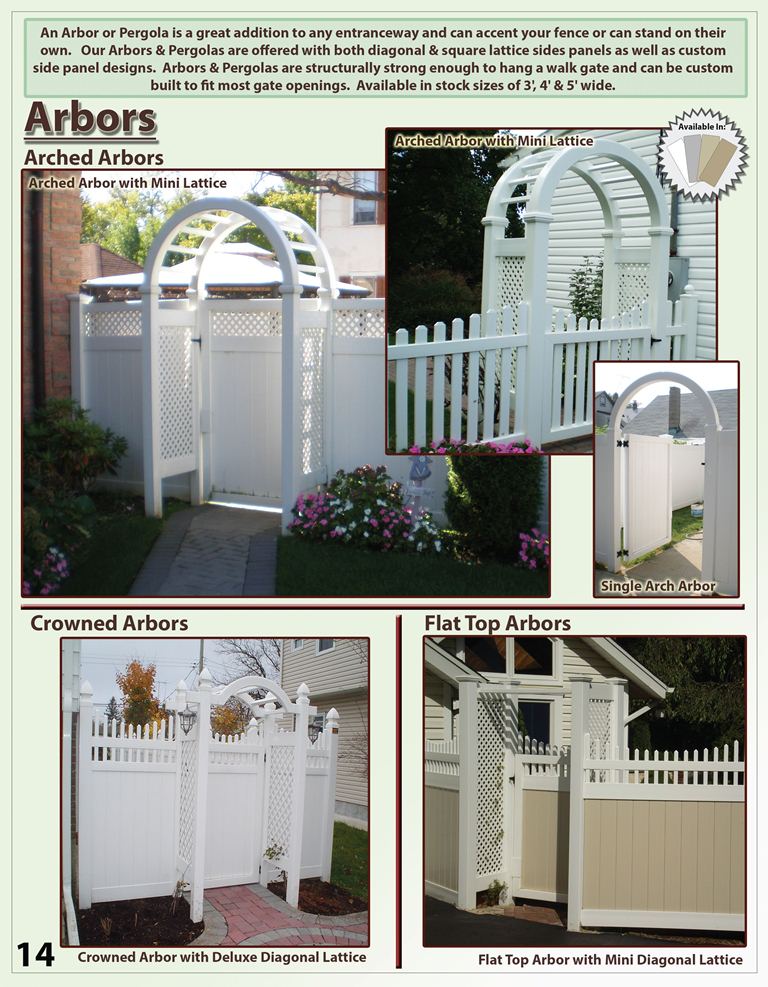 Vinyl Brochure Page - arbors