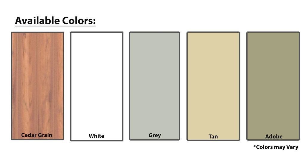 Vinyl Brochure Page - available colors