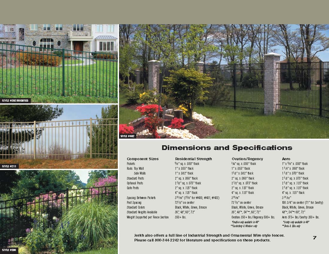 Jerith Residential Brochure - dimensions & specifications